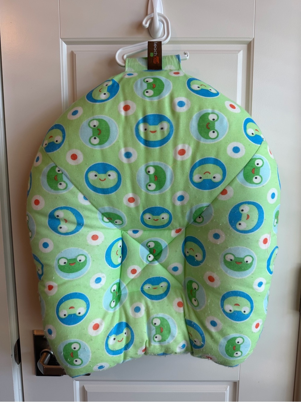 Leachco Frog Print Green Safer Bather Infant Bath Pad